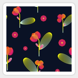 Fuchsia flowers Sticker